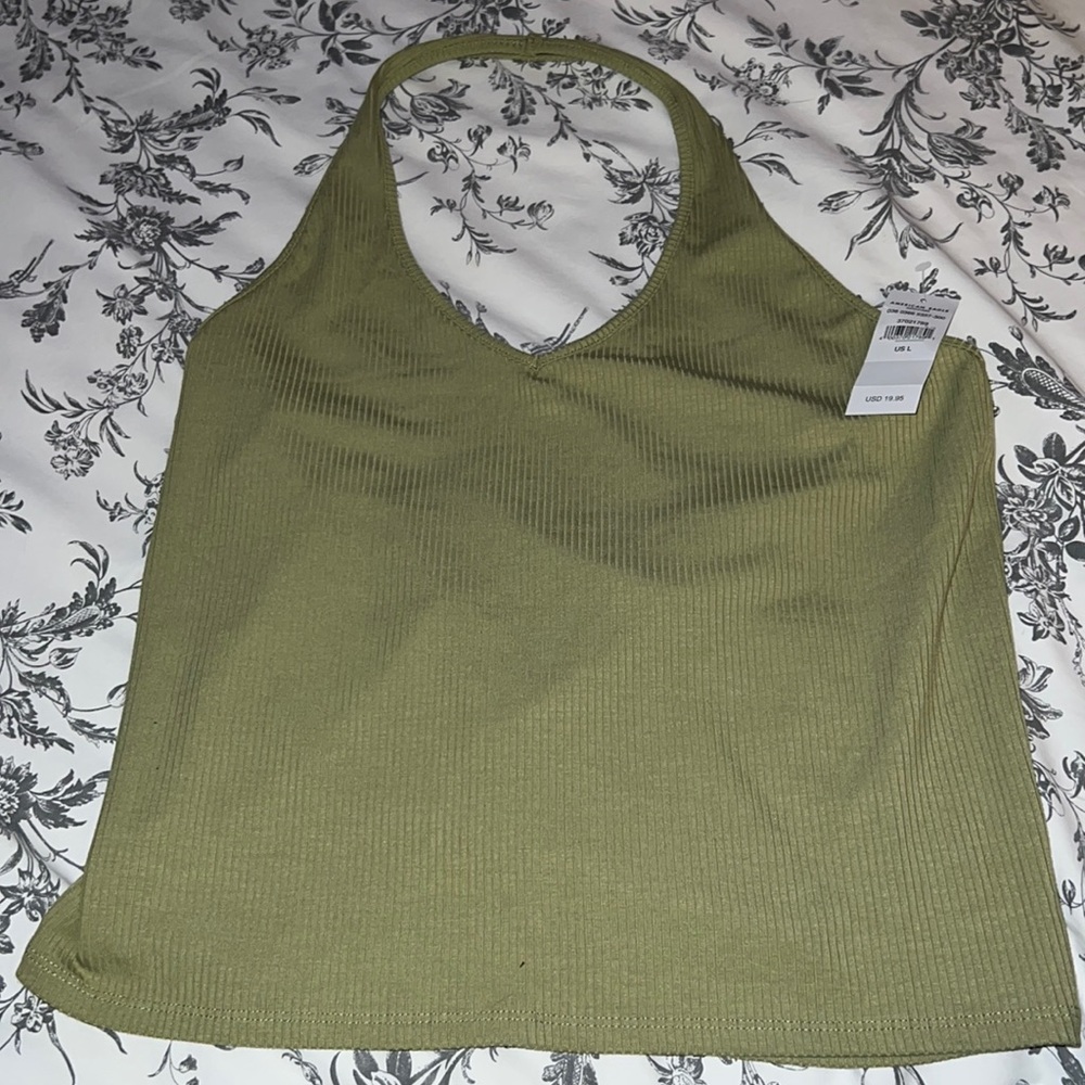 American Eagle Cropped Halter - L